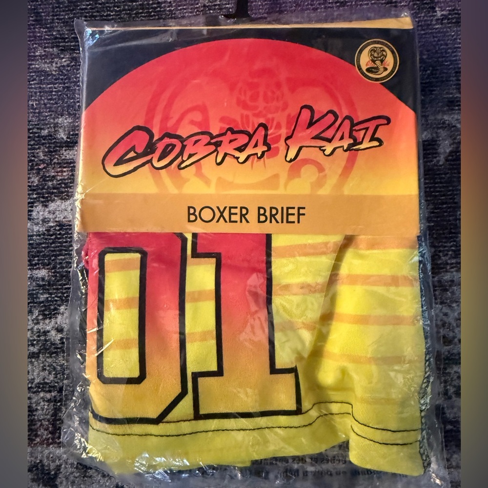 Ripple Junction Cobra Kai Boxer Briefs - Black and Yellow